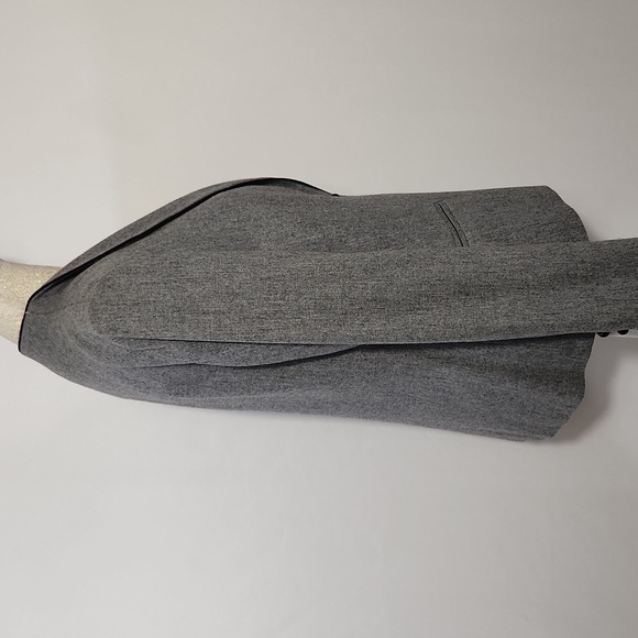 Career CG Guild Blazer Wool Blend Grey Lined Pockets Women Size M Office Busines - Picture 6 of 13
